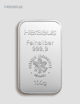 Silver bar 100g