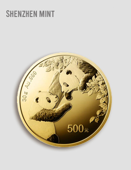 Gold China Panda 30g Vintage 2023