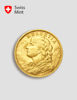 Gold coin Vreneli 20 sfr